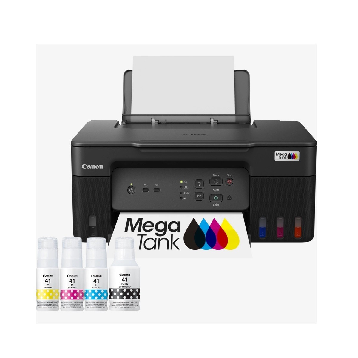 Canon PIXMA G3430 Wireless Colour 3-in-1 Refillable MegaTank Printer, Black