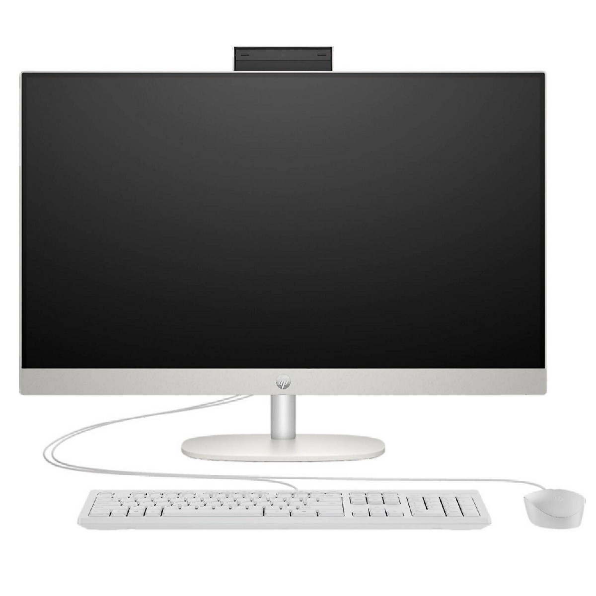 HP All-in-One 27-cr0154nh Desktop Computer, 27" FHD IPS Touch Display, Intel Core i7-1355U, 8GB RAM, 512GB SSD,