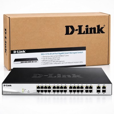 D-Link DGS-1210-28P 28-Port Gigabit Smart Managed PoE Switch | Danny Computers, Accra