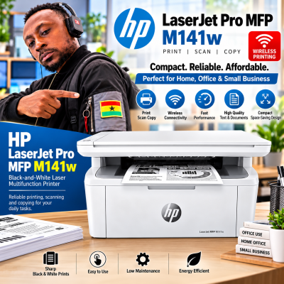 HP MFP M141w LaserJet Wireless Monochrome Laser Printer – Print, Scan & Copy