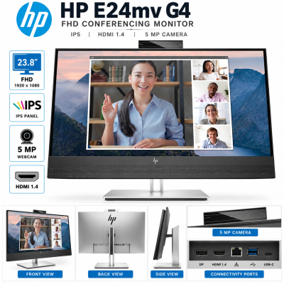 HP 24-inch  E24mv G4 FHD Conferencing Monitor with 5MP Webcam, IPS ~ | Ghana | (Refurbished)