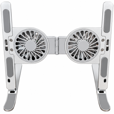 Portable multifunctional aluminium laptop stand with built-in cooling fan for laptops | Danny Computers