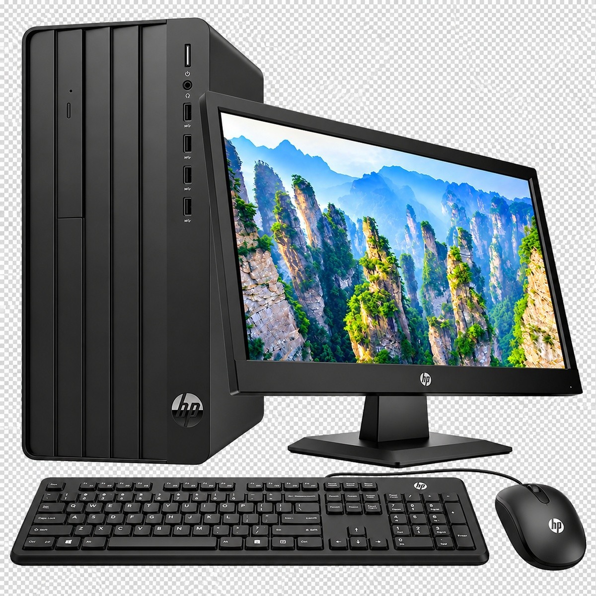 HP Pro Tower 290 G9 Desktop Full Set Intel Core i7 12th Gen, 8GB RAM, 512GB SSD, Win 11 a 22-inch monitor | Ghana.