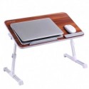 Portable Laptop Table by Superjare | Foldable & Durable Design Stand Desk | Adjustable Angle & Height for Bed Couch Floor | N