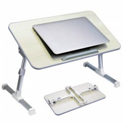 Avantree Adjustable Laptop Table, Portable Standing Bed Desk, Foldable Sofa Breakfast Tray, Notebook Stand Reading Holder for