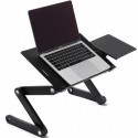 SUPERJARE Laptop Stand Desk Table, Adjustable Ergonomic Aluminum TV Bed Lap Tray Notebook Tablet Holder with Vented CPU Fans 